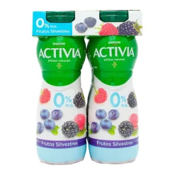 Iogurte Líquido Bífidus Triplo 0% Frutos Silvestres sem Lactose Pack 4