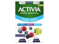 Iogurte Líquido Bífidus Triplo 0% Frutos Silvestres sem Lactose Pack 4