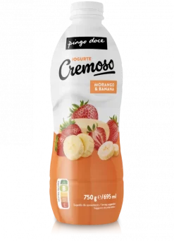 Iogurte Líquido Cremoso Morango e Banana