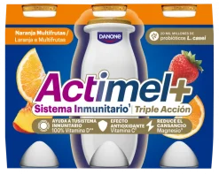 Iogurte Líquido Defesas Tripla Ação Laranja e Multifrutas Pack 6