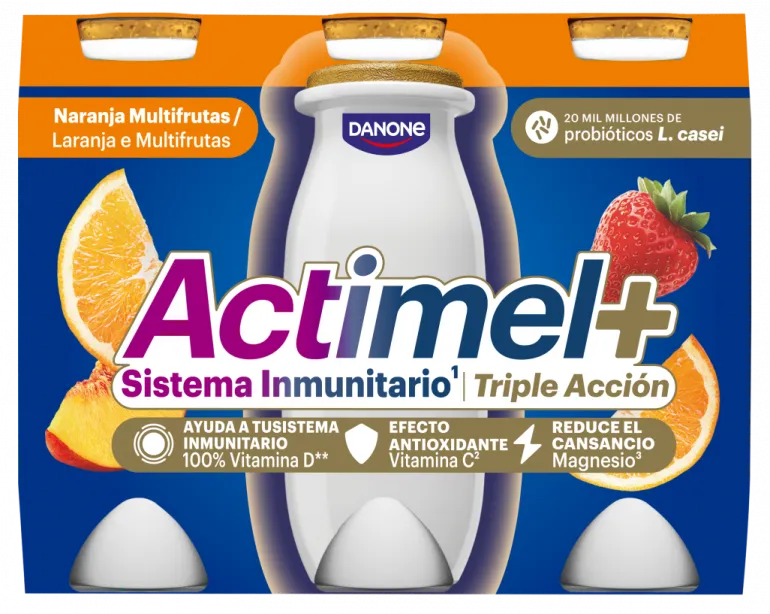 Iogurte Líquido Defesas Tripla Ação Laranja e Multifrutas Pack 6