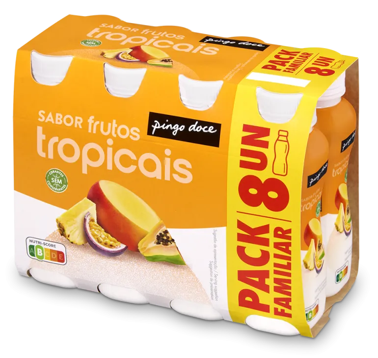 Iogurte Líquido Frutos Tropicais Pack 8