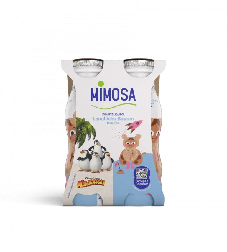 Iogurte Líquido Infantil Lanchinho Booom Bolacha pack 4