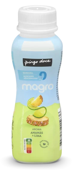 Iogurte Líquido Magro 00% Ananás e Lima Pack 4
