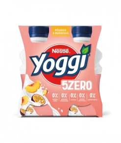 Iogurte Líquido Magro sem Lactose Pêssego e Maracujá 5 Zero Pack 4