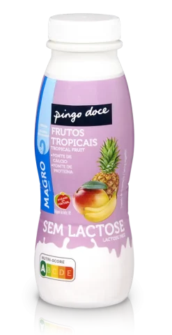 Iogurte Líquido Magro sem Lactose Frutos Tropicais Pack 4