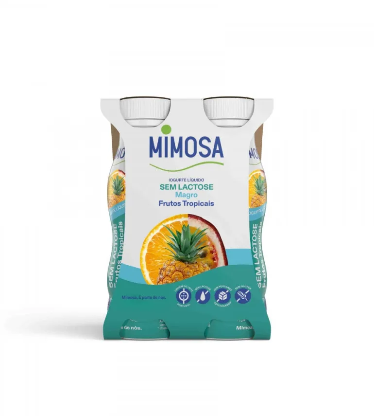 Iogurte Líquido Magro sem Lactose Frutos Tropicais Pack 4