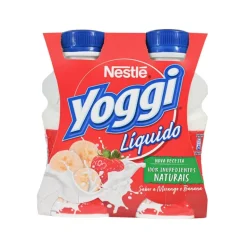 Iogurte Líquido Morango e Banana Pack 4