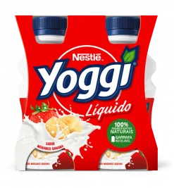 Iogurte Líquido Morango e Banana Pack 4