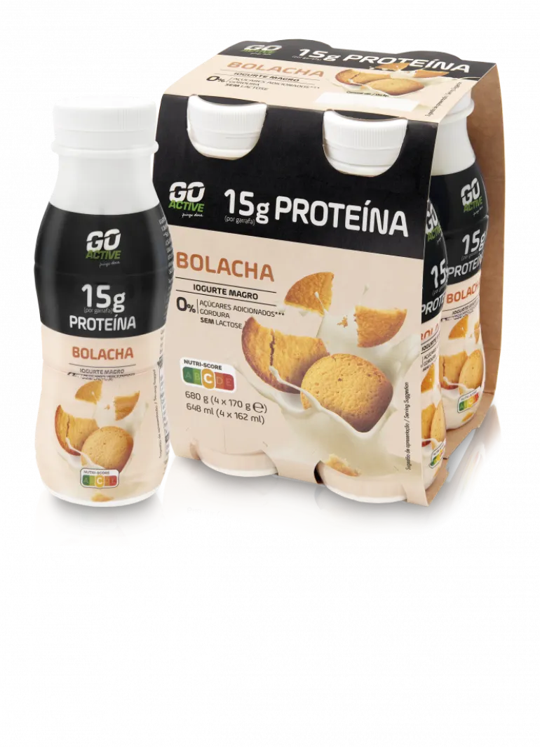 Iogurte Líquido Proteína Bolacha Pack 4
