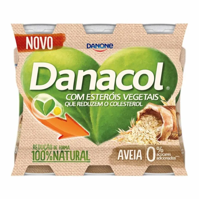 Iogurte Líquido Reduz Colesterol Aveia Pack 6
