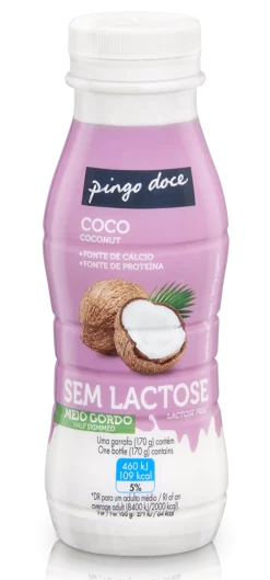 Iogurte Líquido sem Lactose Coco Pack 4