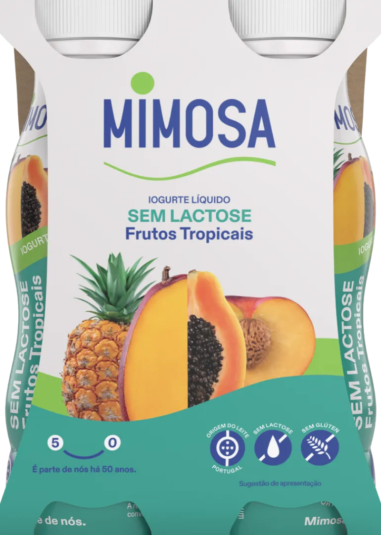 Iogurte Líquido sem Lactose Frutos Tropicais Pack 4