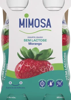 Iogurte Líquido sem Lactose Morango Pack 4
