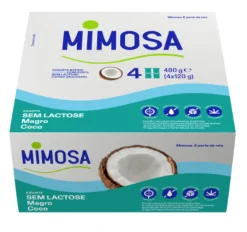 Iogurte Magro sem Lactose Coco Pack 4