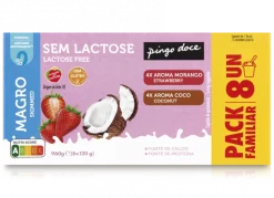 Iogurte Magro sem Lactose de Morango e Coco