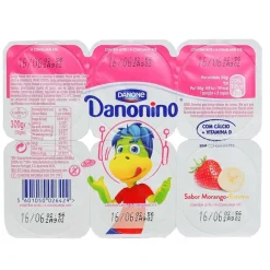 Iogurte Queijinho de Morango e Banana Pack 6
