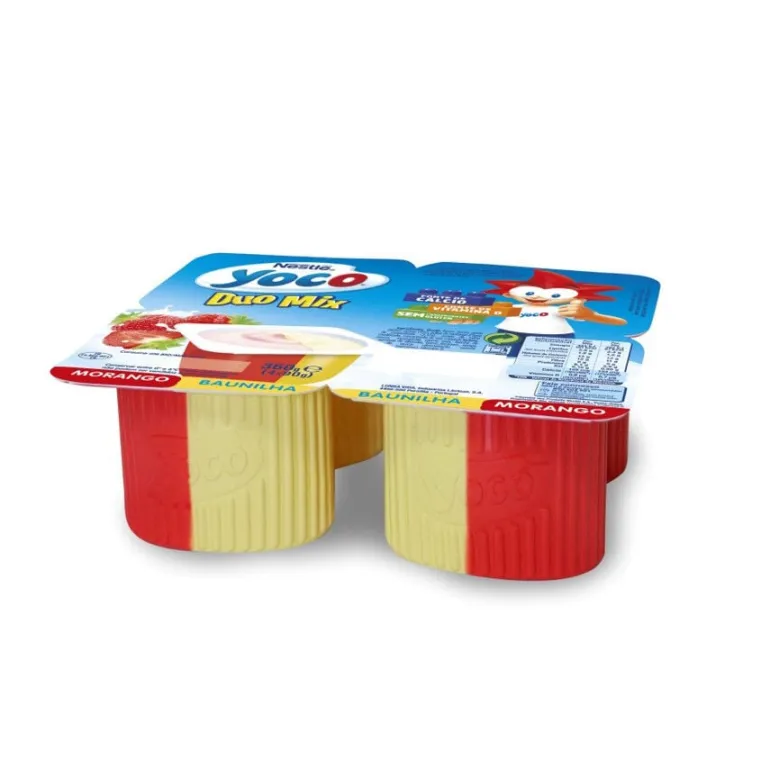 Iogurte Queijinho de Morango e Baunilha Pack 4