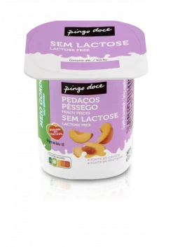 Iogurte sem Lactose Pedaços Pêssego