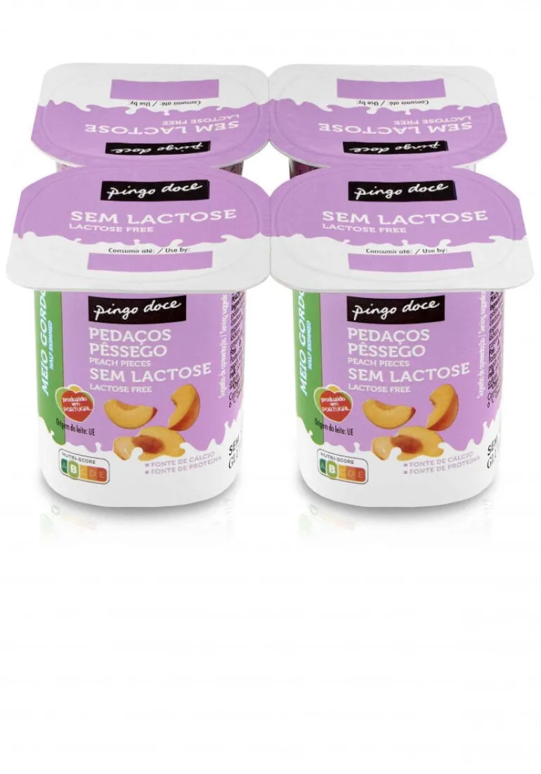 Iogurte sem Lactose Pedaços Pêssego