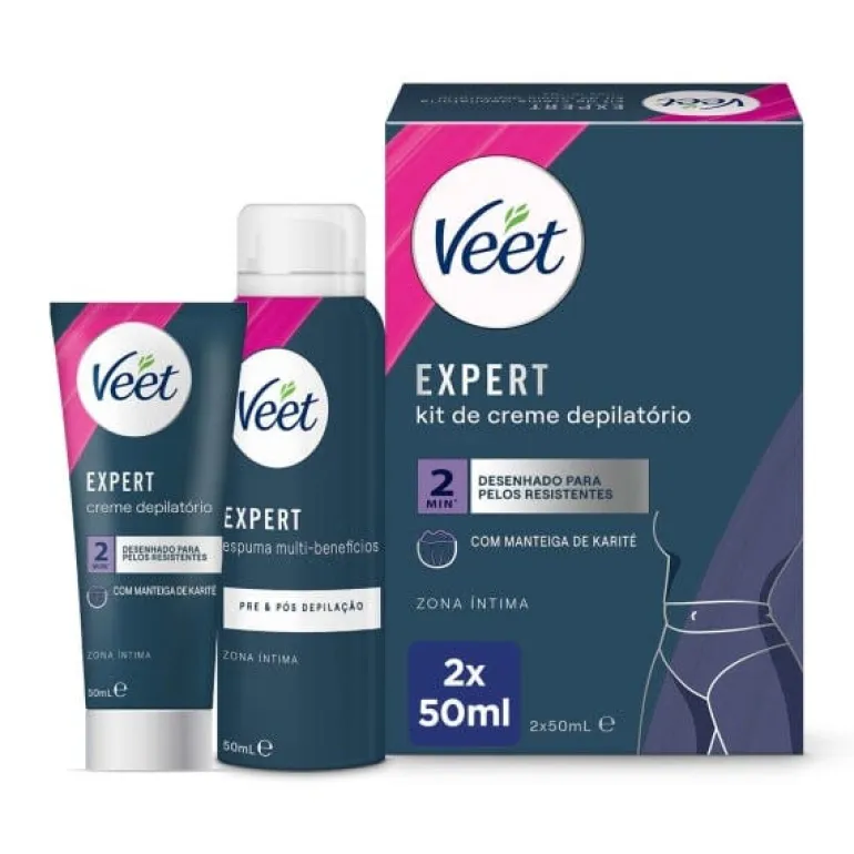 Kit Cremes Depilatórios Expert Zona Íntima
