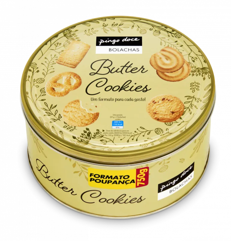 Lata de Bolachas de Manteiga