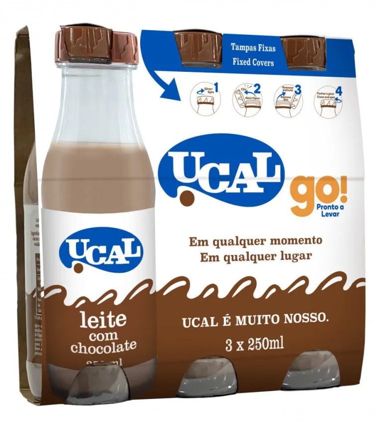 Leite Achocolatado Go Pack 3