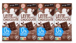 Leite com Chocolate sem Açúcar Pack 4