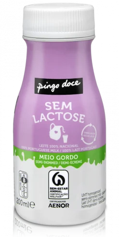 Leite UHT Meio Gordo sem Lactose