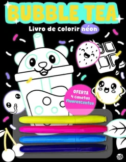 Livro de Colorir Néon - Buble Tea