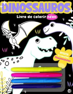 Livro de Colorir Néon - Dinossauros