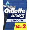 Lâminas Descartáveis Blue3 Smooth (14+2)