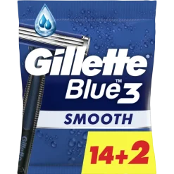 Lâminas Descartáveis Blue3 Smooth (14+2)
