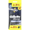 Lâminas Descartáveis Blue3 Smooth (4+2)