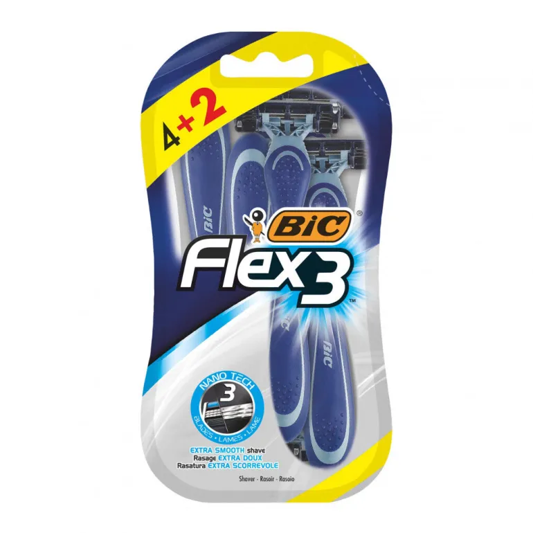 Lâminas Descartáveis Flex 3 Comfort (4+2)
