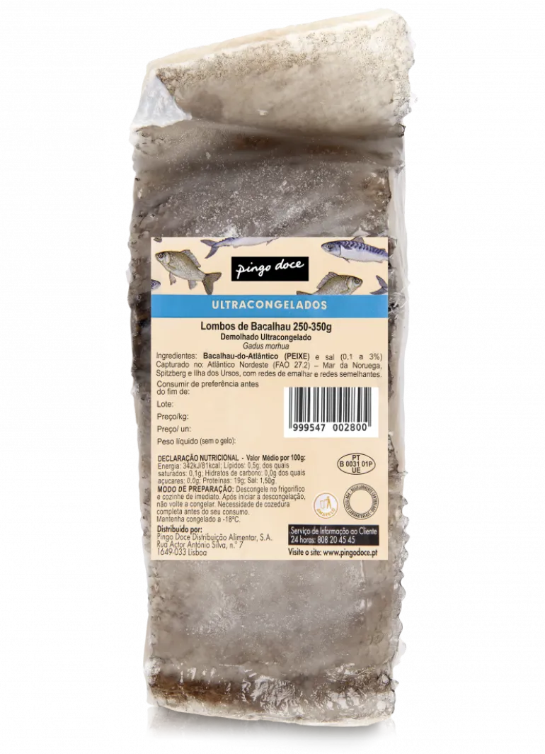 Lombo de Bacalhau Congelado