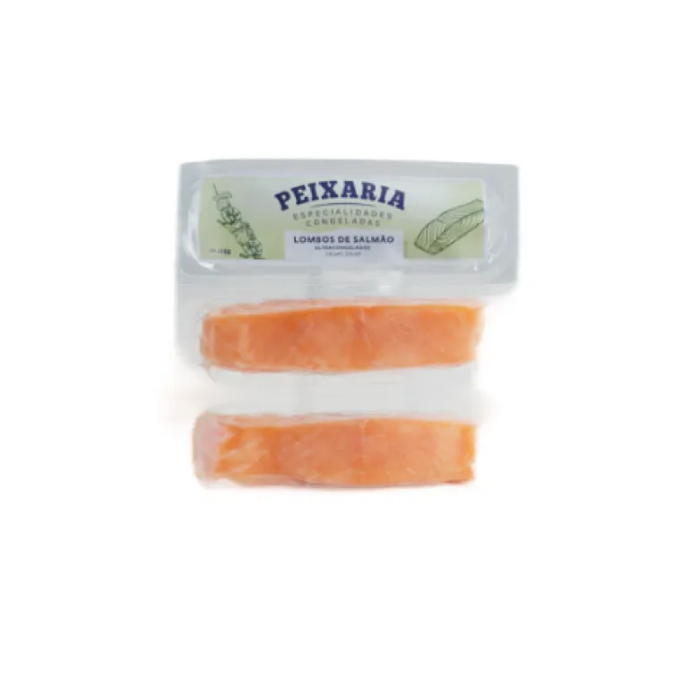 Lombos de Salmão Congelados Embalados