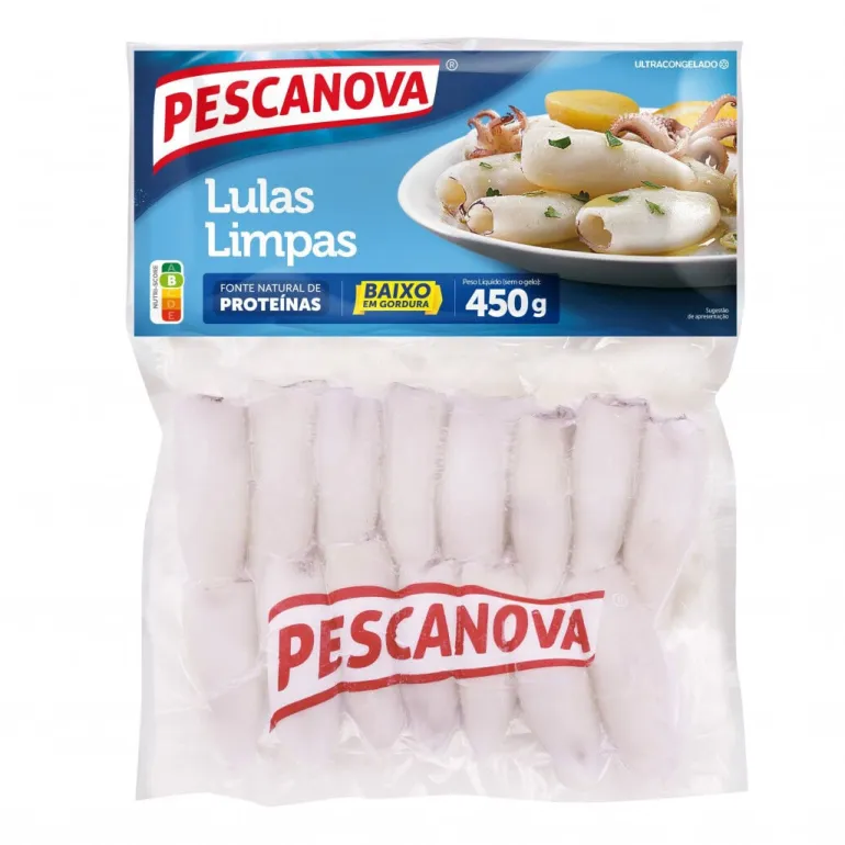 Lulas Limpas Congeladas