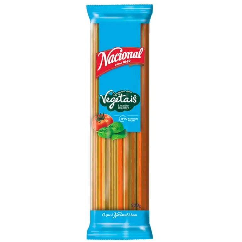Massa Linguine com Vegetais