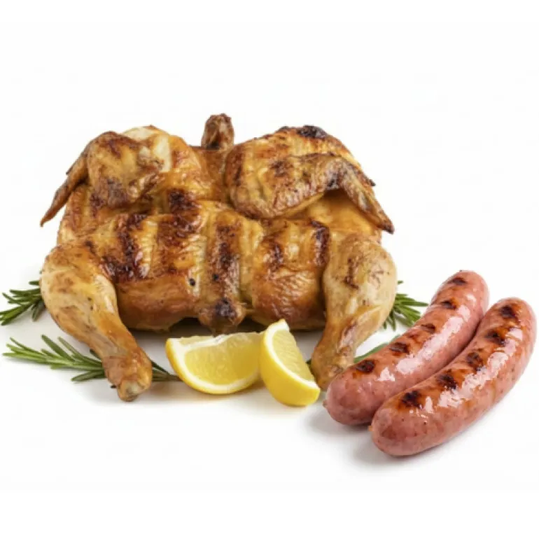 Menu Frango e 2 Salsichas de Churrasco