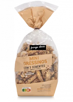 Mini Gressinos com 3 Sementes