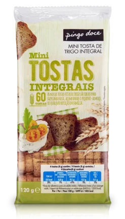 Mini Tostas de Trigo Integral