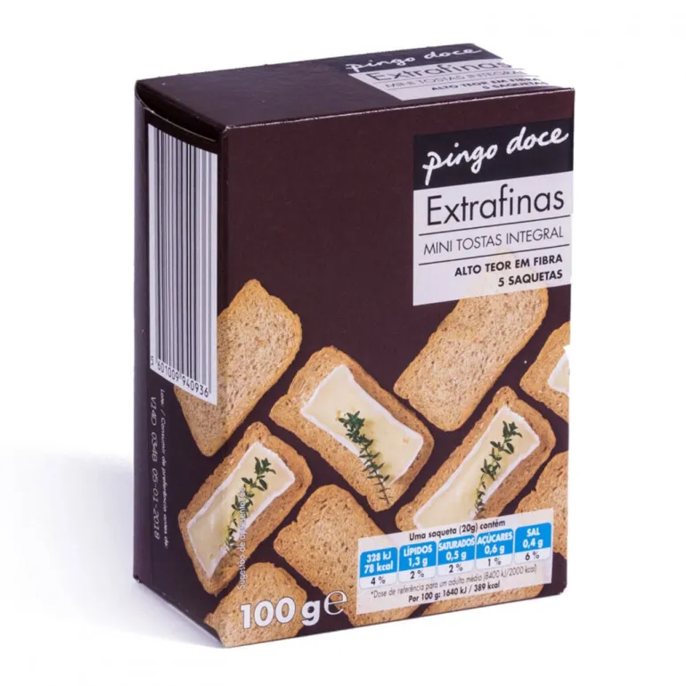 Mini Tostas Extrafinas de Trigo Integral