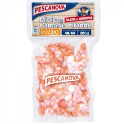 Miolo de Camarão Cozido 40/60 Congelado