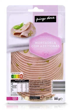 Mortadela com Azeitonas Fatiada