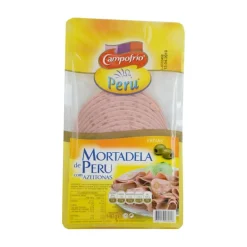 Mortadela de Peru com Azeitona Fatias