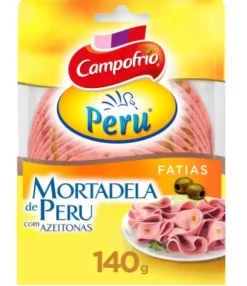 Mortadela de Peru com Azeitona Fatias