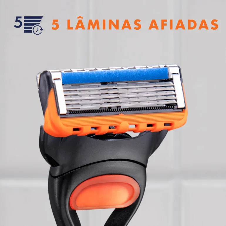 Máquina de Barbear Gillette Fusion5 com 1 Recarga