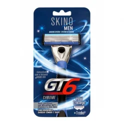 Máquina de Barbear GT6 Chrome com Recarga