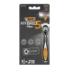 Máquina de Barbear Hybrid Flex5 Cabo + 2 Recargas